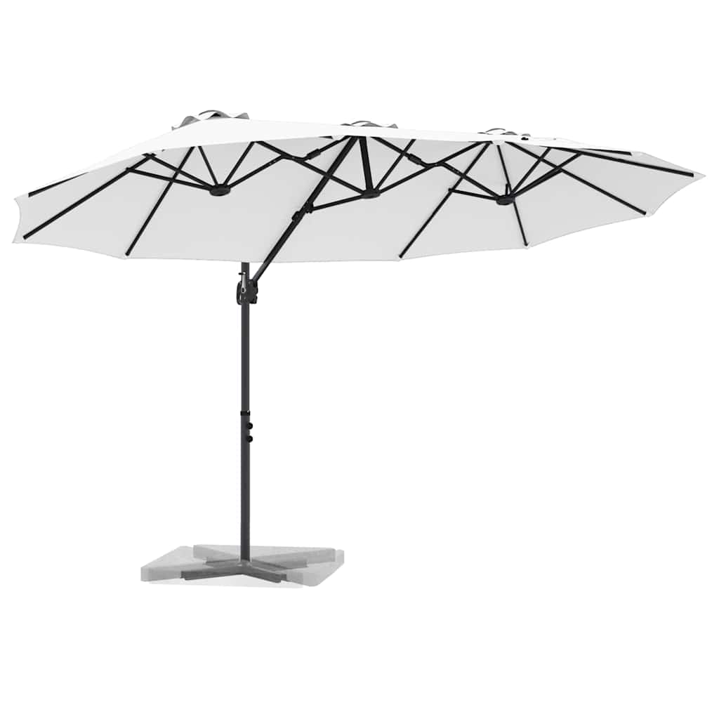 Sun Umbrella Sand 372 x 198 x 243 cm Polyester and Aluminum