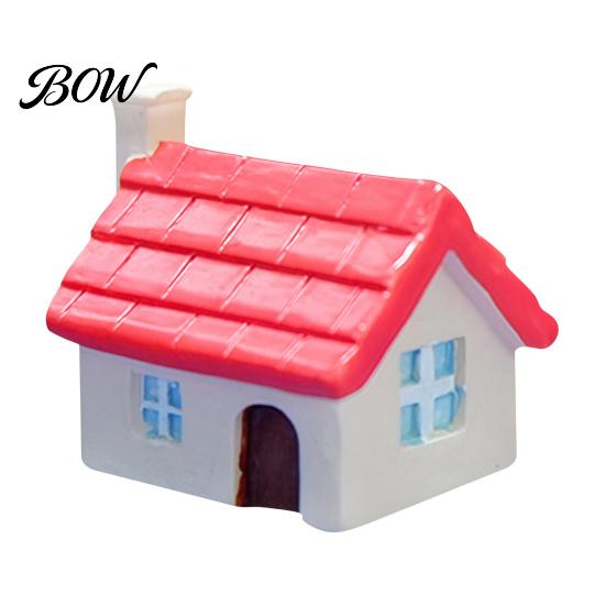 Micro Landscape Decoration Miniature House Figurine, Mini Ornament for Landscape, Small Fairy Garden Accessories Doll Planter Pot Potted Plant