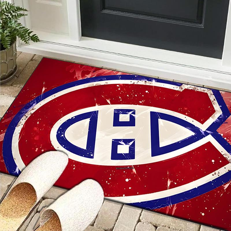 Canadiens Area Rug Suitable for Indoor And Outdoor,Carpets for Playroom, Homes, Offices, Living Rooms,Home Decor,Christmas Fan Gift