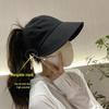 Women's Ponytail Sun Hat: Summer 2024 Breathable, Quick-Drying, Open-Top Baseball Cap Sunshade