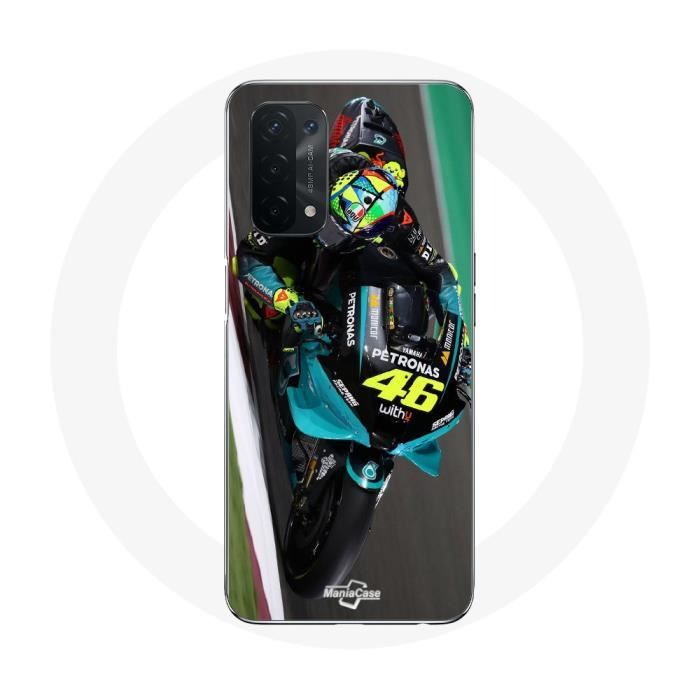 Coque - Maniacase - Oppo A74 5G - Valentino Rossi MotoGP 46 - Souple - Noir