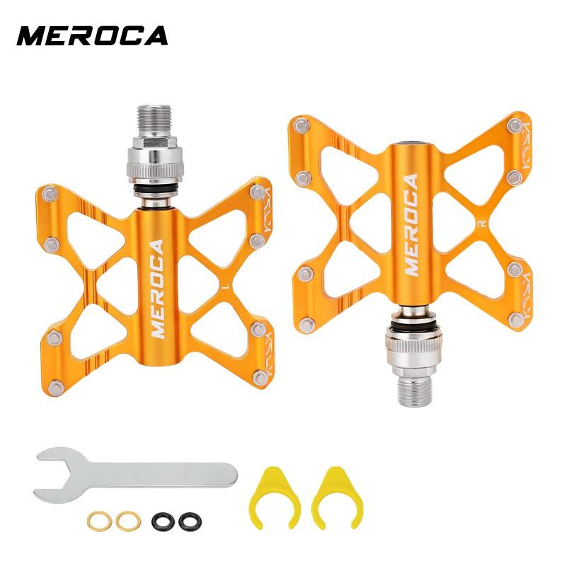 Ultra-Lightweight Folding Bike Pedals Aluminum Quick-Release Butterfly Style MEROCA 412 P8 Compatible