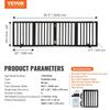 Free Standing Dog Gate, 24" H x 80.3" W Freestanding Pet Gate, 4 Panels Foldable Dog Gate for Wide and Narrow Passageways, Expandable Dog Barrier with