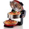 Four À Pizza - Ariete - 927 - 2 Zones De Cuisson - 5 Niveaux - 400°C - Rouge