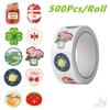 500Pcs/Roll Little Happiness - Lucky Life Kids Rewards Stickers - DIY Scrapbooks Album Decor Sealing Label Decals