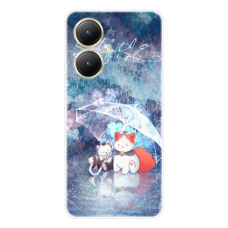 Для Vivo Y27 4G Y 27 5G чехол Мягкая силиконовая задняя крышка Чехол для телефона с рисунком из мультфильма Разнообразие