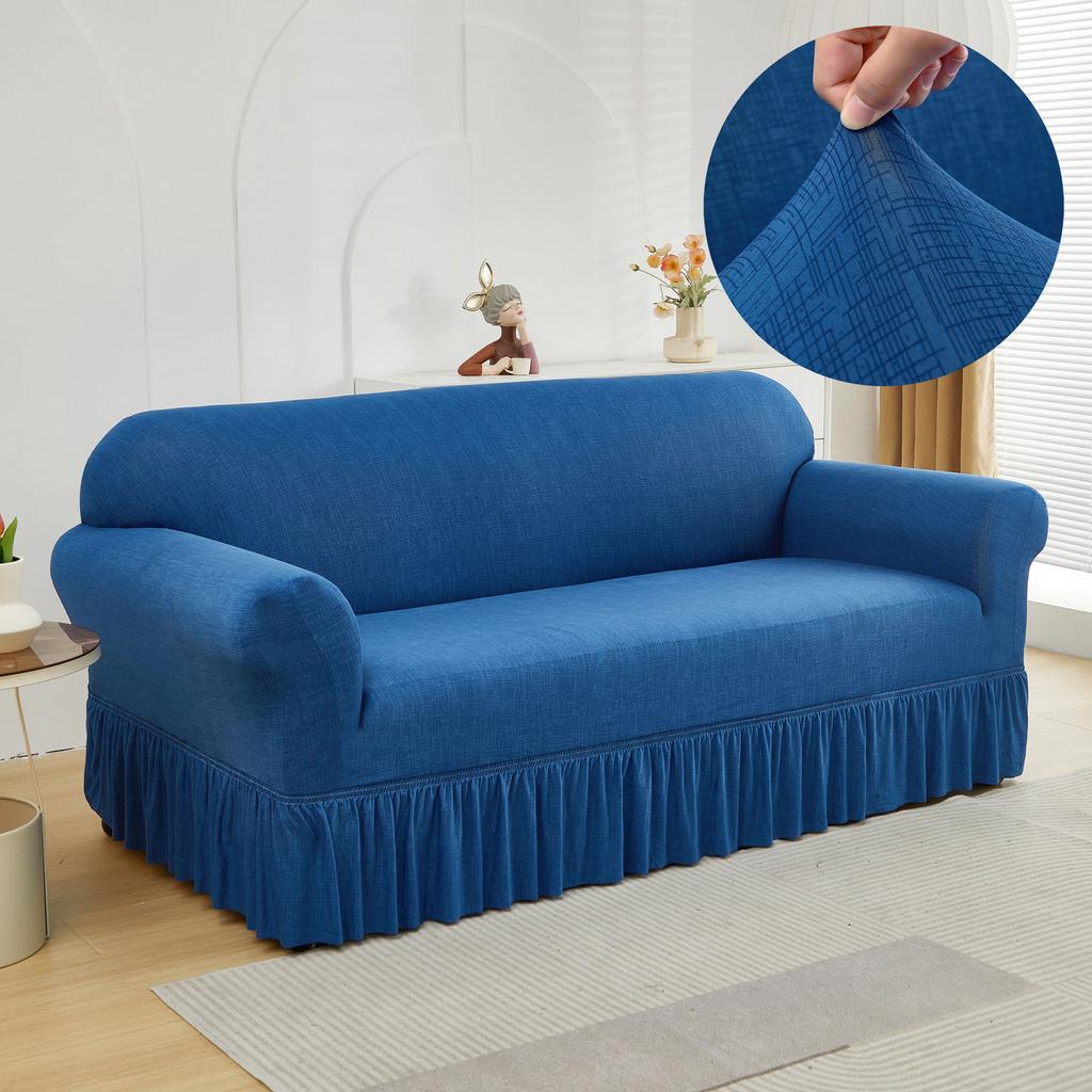 Классический чехол для дивана Stretch Fit с эластичной застежкой - моющийся чехол для дивана из полиэстера и спандекса для кресла, двухместного дивана, 3-местного или 4-местного дивана