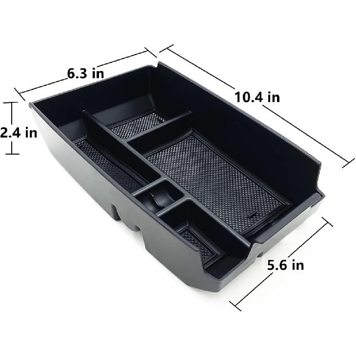 JOJOMARK Compatible With Ford Escape 2024 2025, Bronco Sport - 2024 2025 Accessories Center Console Tray Organizer, Armrest Secondary Storage Box