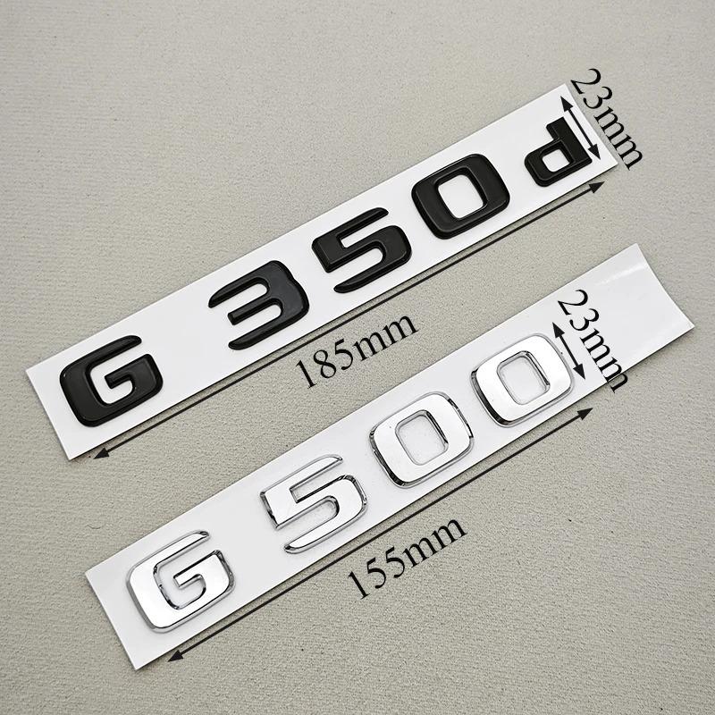 3D ABS Car Letters Logo G350 G350d G500 Sticker Rear Trunk Badge Emblem Decals For Mencedes Menz G350 G500 W463 Auto Accessories