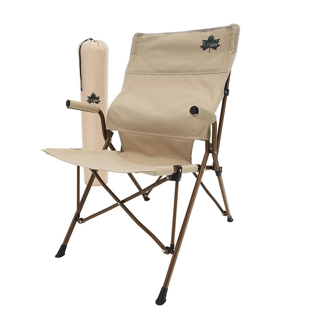 LOGOS Tradcanvas Work Back Chair 73173168 Beige Outdoor Folding Camping Chair Load Capacity 150kg