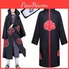 Костюм Косплей Наруто Акацуки Учиха Итачи Халат Накидка Плащ Мягкий Материал Ткань