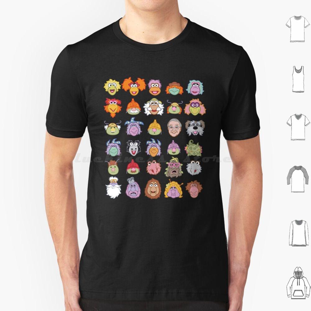 Fraggle Rock T Shirt Cotton Men Women DIY Print Fraggle Boober Wembley Gobo Mockey Dance Your Cares Away Doozer 80s Tv Show
