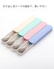 KASHIBAKER Chopsticks Set Spoon Combination Set 2 Pieces with Case Cutlery Set Lunch Box Easy To Carry Chopsticks Set for Kids and Adults Spoon and