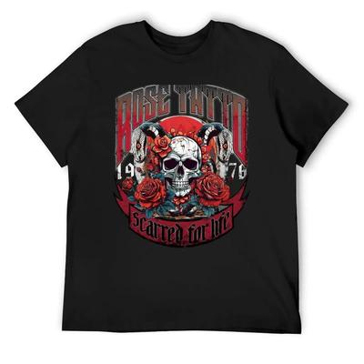 Футболка Rose Tattoo Футболка на заказ футболки персонализированные Футболка с коротким рукавом мужская мода