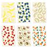 6/12Pcs Cellulose Cotton Plant Animal Printed Cleaning Cloth Quick Drying Multi-pattern Dish Towel Kitchen Bathroom Cleaning Rag