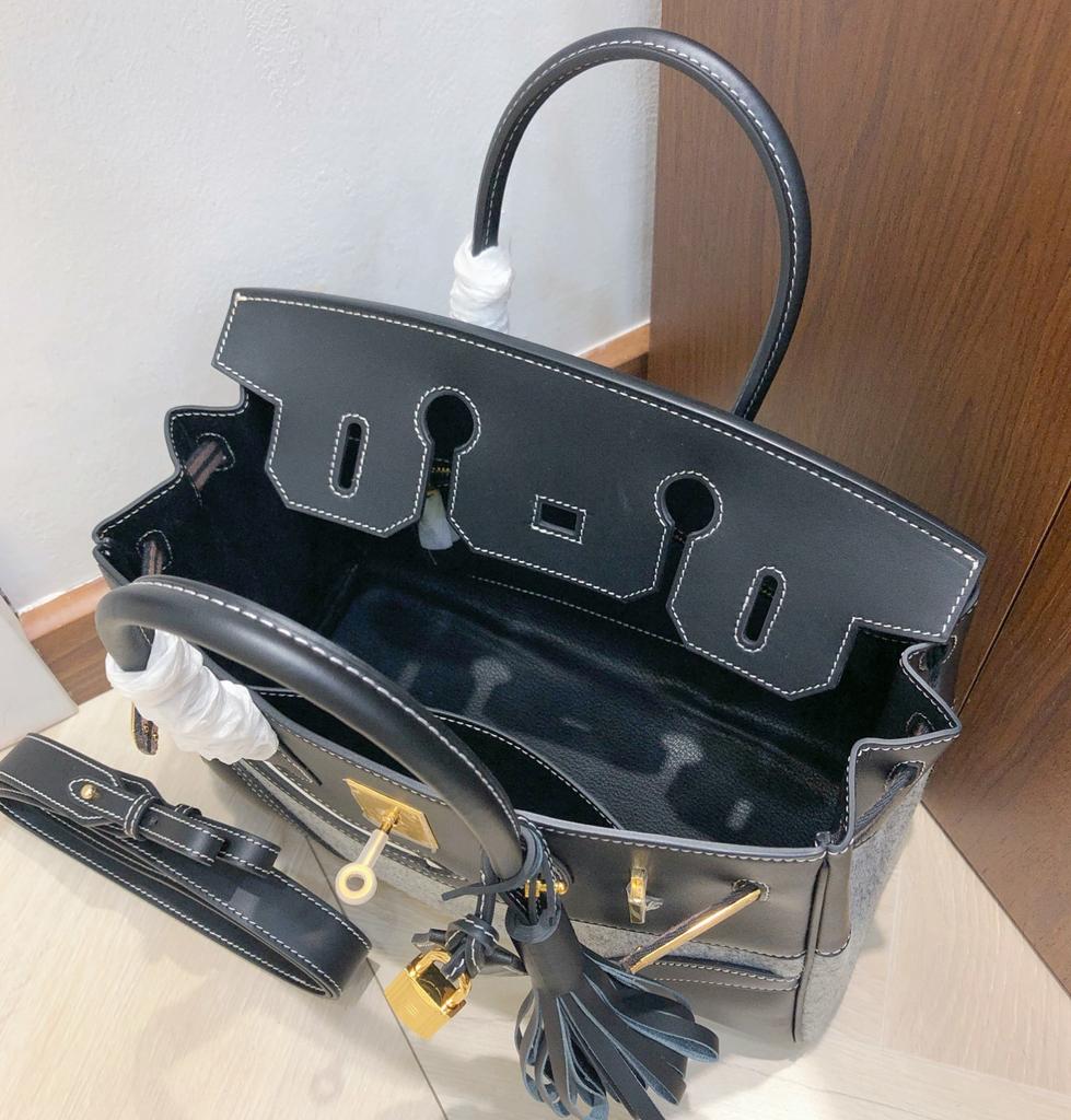 Высококачественная сумка из войлока с верхним слоем из коровьей кожи, сумка-портфель из кожи свифта, винтажная женская сумка через плечо