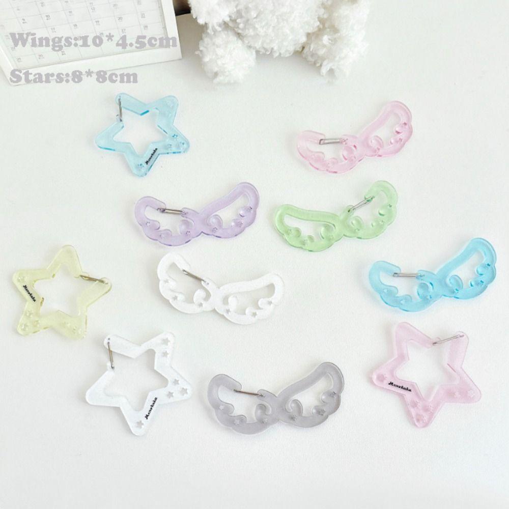 Карабин-брелок конфетного цвета, акриловый брелок-подвеска, новый кулон для рюкзака