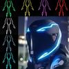 2 шт. Мотоциклетный шлем Ночная езда Холодный свет Сигнальная мигающая полоса Светодиодная светящаяся наклейка Полоса