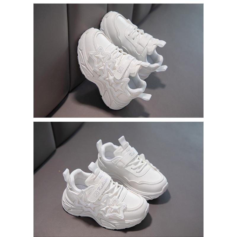 2024 New Fashion Children's Casual Leather Girls Running Shoes