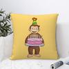 Good Night George C-Curious Monkey Pillow Case Plush Fabric Soft Pillowcase Double Sided Print Cushion Cover Throw Pillow Cover