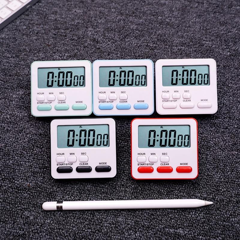 Digital Kitchen Timer Magnetic Countdown Up Cooking Timer Loud Alarm Magnet & Stand Large Display Classroom Timer Gift