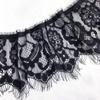 Ширина 9 см, черно-белое качество, кружево с ресницами, полые декоративные кружевные костюмы, аксессуары для волос, которые нелегко зацепить