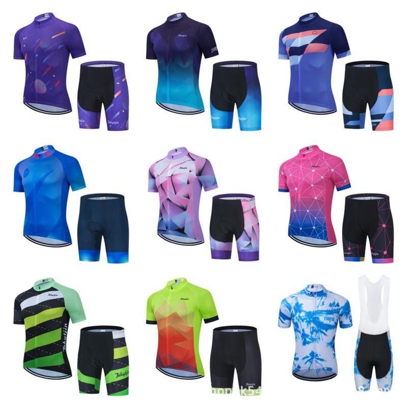 Men Women Cycling Jersey Shorts Set Quick Dry Breathable Mountain Bike Outfit Season