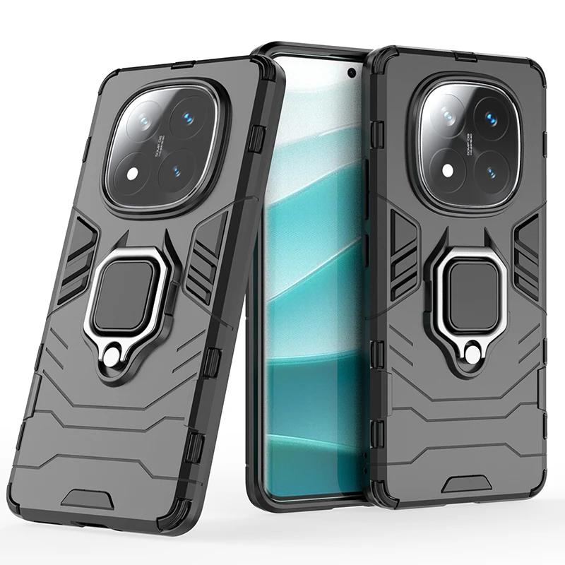 Для Redmi Note 14 Pro Plus 5G Global Чехол Броня Ударопрочный Кольцо-подставка Защитная крышка для Xiaomi Redmi Note 14 Pro 5G Capa