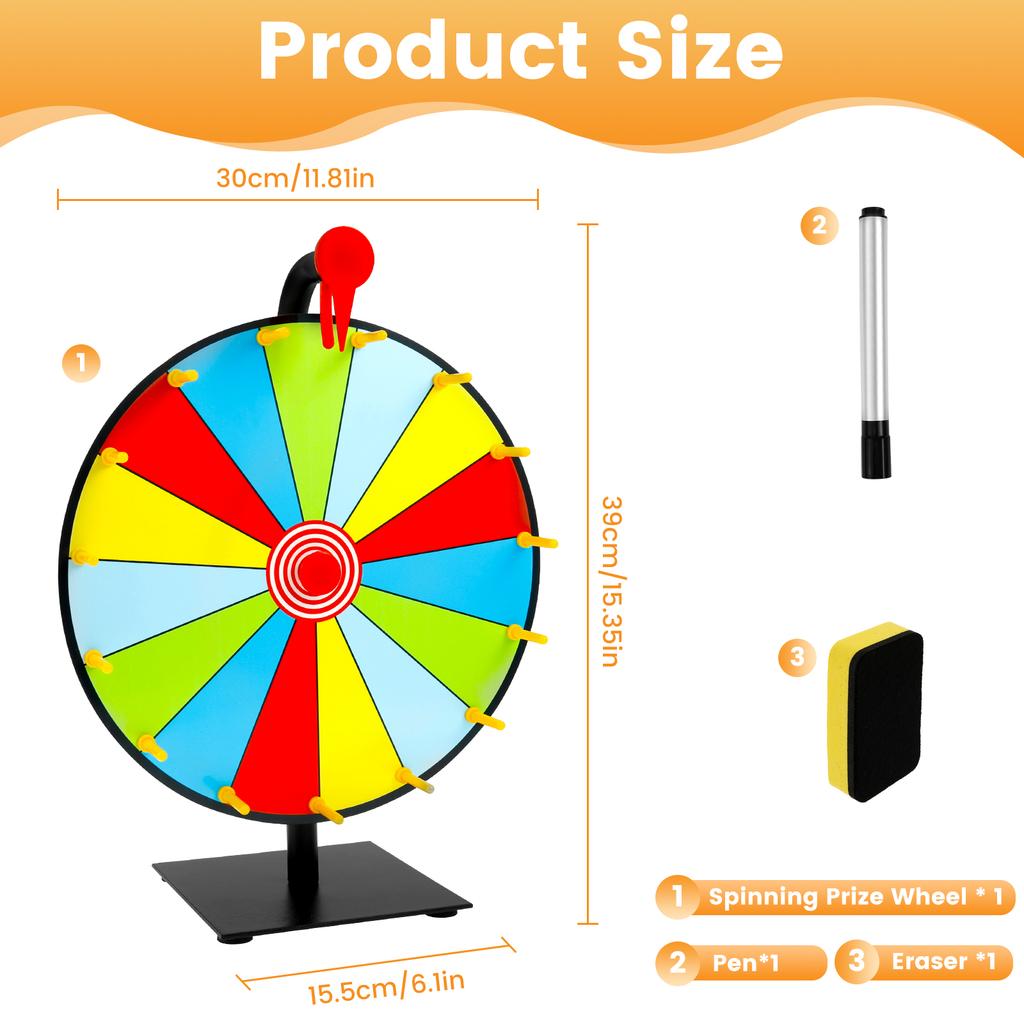 Настольное призовое колесо, стираемое насухо, вращающееся колесо для вращения, игра с вращением, цветное колесо рулетки для пабных посиделок, рекламных мероприятий, сувениров для вечеринок