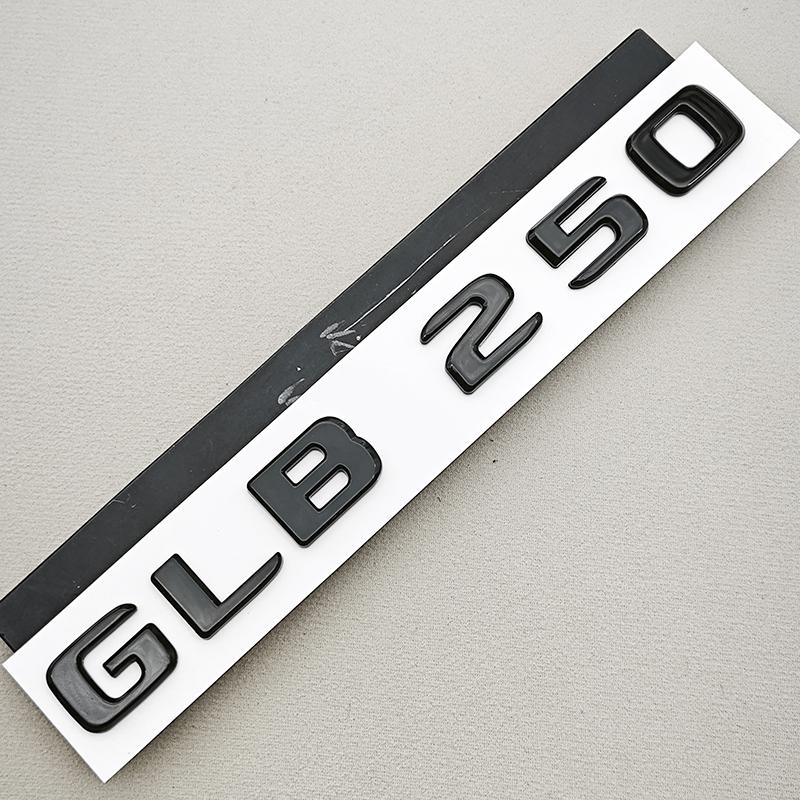 Gloss Black Chrome GLB 220 GLB 250 Car Rear Trunk Emblem Badge Letter Sticker For Mercedes Benz GLB Class Accessories