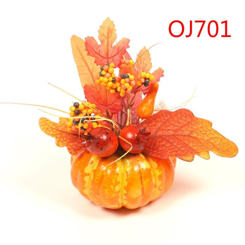 Симуляция Тыква Настольный Маятник Праздник Урожая Хэллоуин Осенний Цвет Декорации Реквизит Кленовый Лист Гранат Украшение для Дома