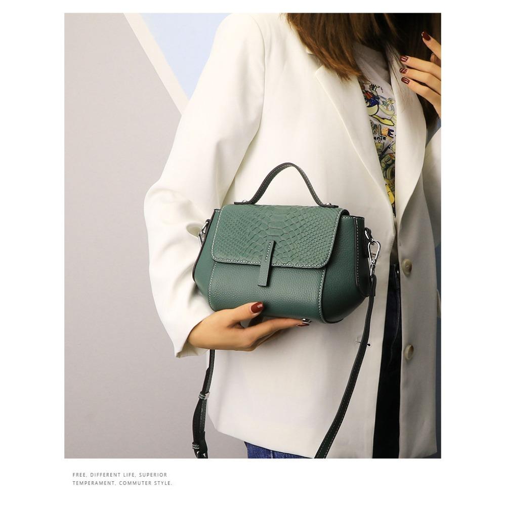 Popular handbag bag women's bag genuine leather new autumn and winter high-end mother shoulder messenger bag