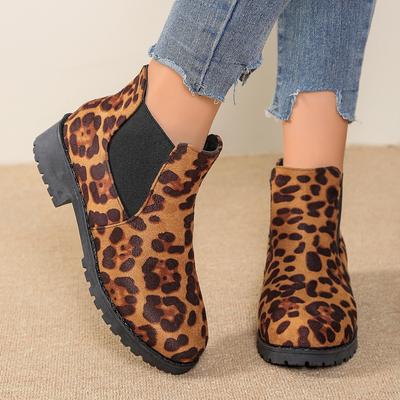 Женские ботинки Мартина на толстом каблуке с круглым носком