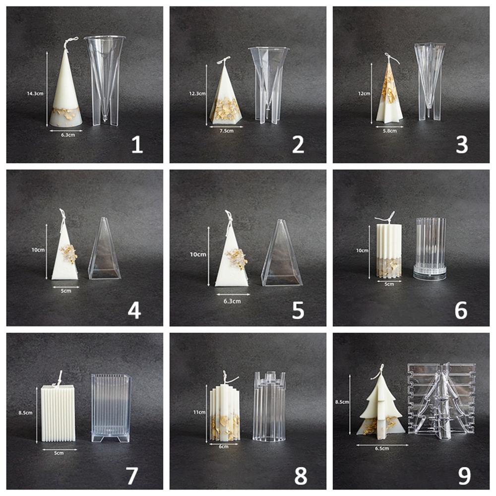 DIY Soy Ice Flower Embossed Ornaments Columnar Candle Mold Aromatherapy Wax Model Home Deor