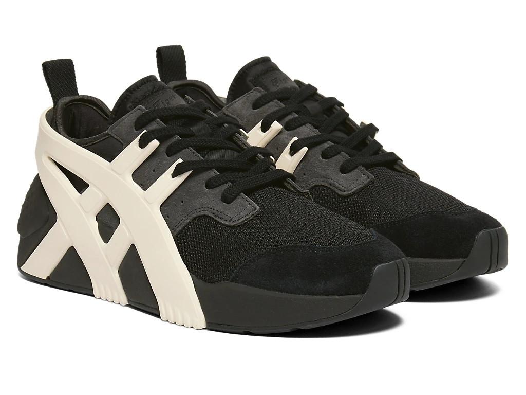 1183C638-002 Кроссовки Onitsuka Tiger с большим логотипом 2.0 Черный/Кремовый (Мужской)