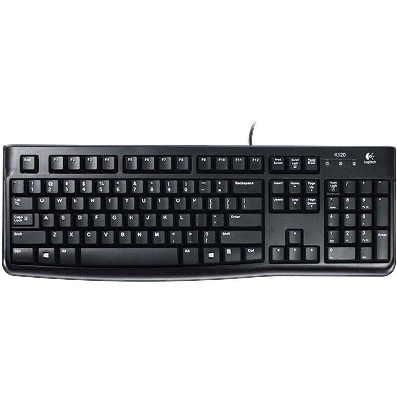 Logitech K120 Полноразмерная проводная офисная клавиатура