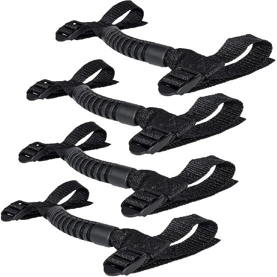 4pcs/set Roll Bar Grab Handles Grip Handle for Jeep Wrangler YJ TJ JK JKU Sports Sahara Freedom Rubicon X & Unlimited 1955-2023