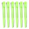 6Pcs Hair Styling Clip Hair Perming Dyeing Sectioning Duckbill Clip for Barber Hair SalonGreen