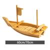 Деревянная лодка для суши Многоцелевая тарелка для сашими и суши Сервировочное блюдо Поднос для сервировки для церемоний, дней рождения, банкетов, свадеб