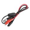 2Pcs Oscilloscope Test Probe   Cable BNC Male Plug Q9 To Dual Alligator Clip  0.5m