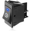 4PCS Fog Light Toggle Rocker Switch, 12V 35A 4 Pin SPST ON Off LED Fog Light Rocker Switches, Universal Automotive Rear Front Fog Lamp Toggle Switch