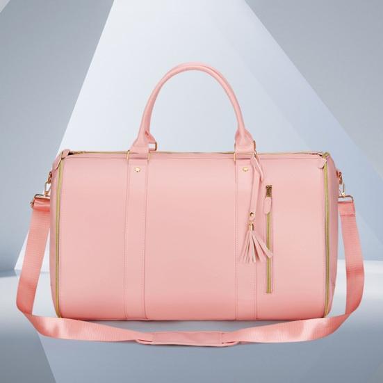 Складная дорожная сумка с несколькими отделениями, водонепроницаемая искусственная кожа, надежная дорожная сумка с ручкой и плечевым ремнем, не мнется