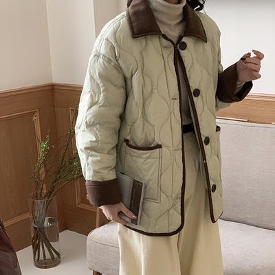 Женский пуховик из вельвета с ромбовидной стежкой, модный дизайн 2025 года, теплый, с небольшим ароматом, на белом утином пуху