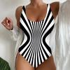 Women One Piece Fashion High Waisted Sexy Swimsuit Women's Thin and Conservative Large Size Swimsuit Beach Seaside Swimwear Bikini