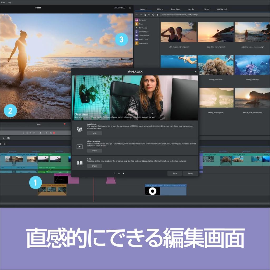 SourceNext Movie Studio 2024 Suite Video Editing Software Windows Compatible (latest Version)