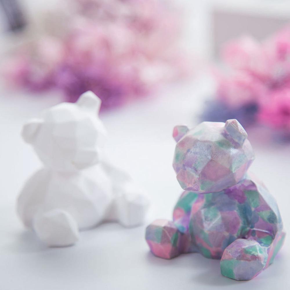 3pcs Food-Grade Silicone Bear Resin Mould Cute Bear Bear Candy Mould Candle Making