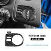 Наклейка из настоящего мягкого углеродного волокна для Seat Ibiza 6j 2009 2010 2011 2012 2013 2014 LHD RHD Рамка переключателя фар автомобиля Внутренняя отделка