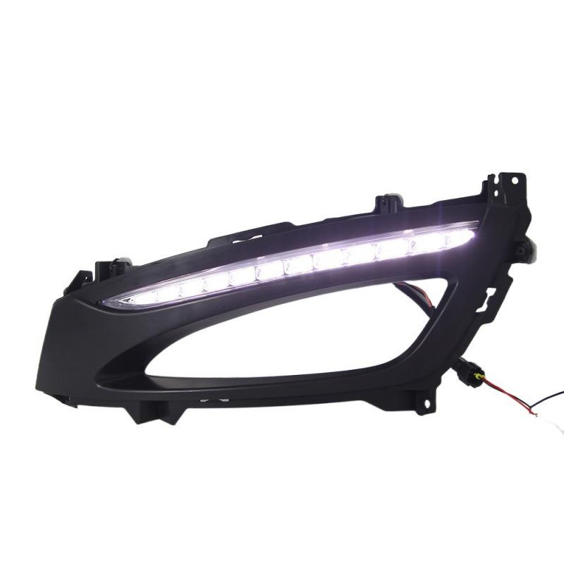 Kia K5 (2011-2013) Сборка дневных ходовых огней и противотуманных фар