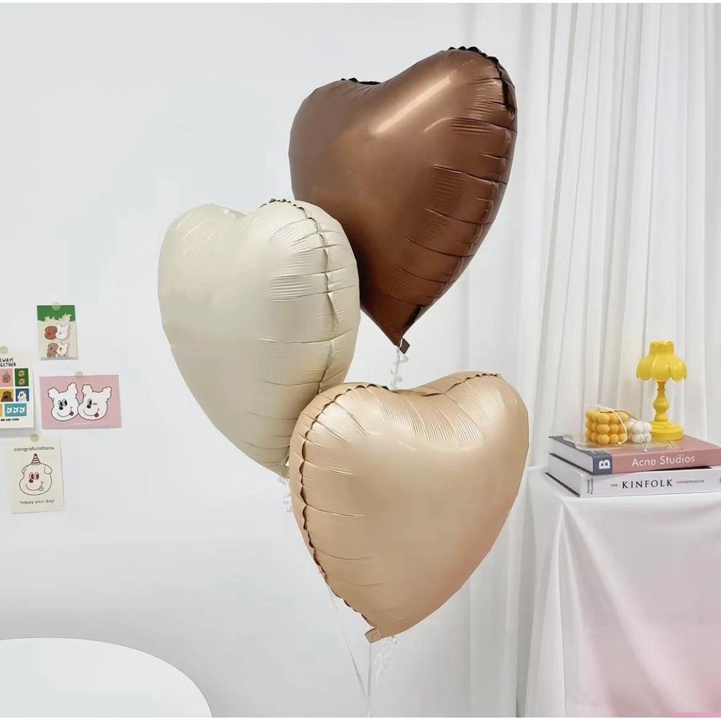40 Inch 0-9 Digital Balloon Number Aluminum Foil Helium 18 Inch Love Shaped Caramel Cream Birthday Gift Toy Party Decoration
