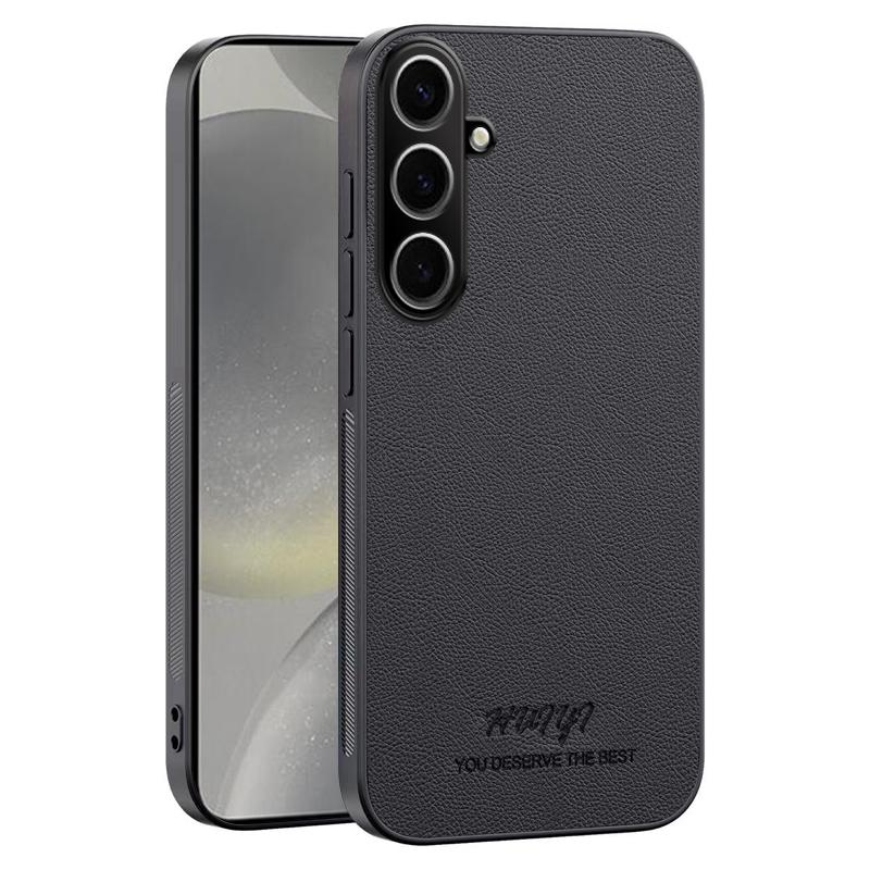 Luxury Business Leather Soft Frame Magnetic Cover For Samsung Galaxy S25 FE S25FE 5G Phone Cases Capa